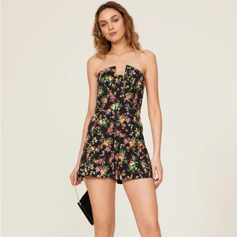 Black Halo Lena Floral Romper